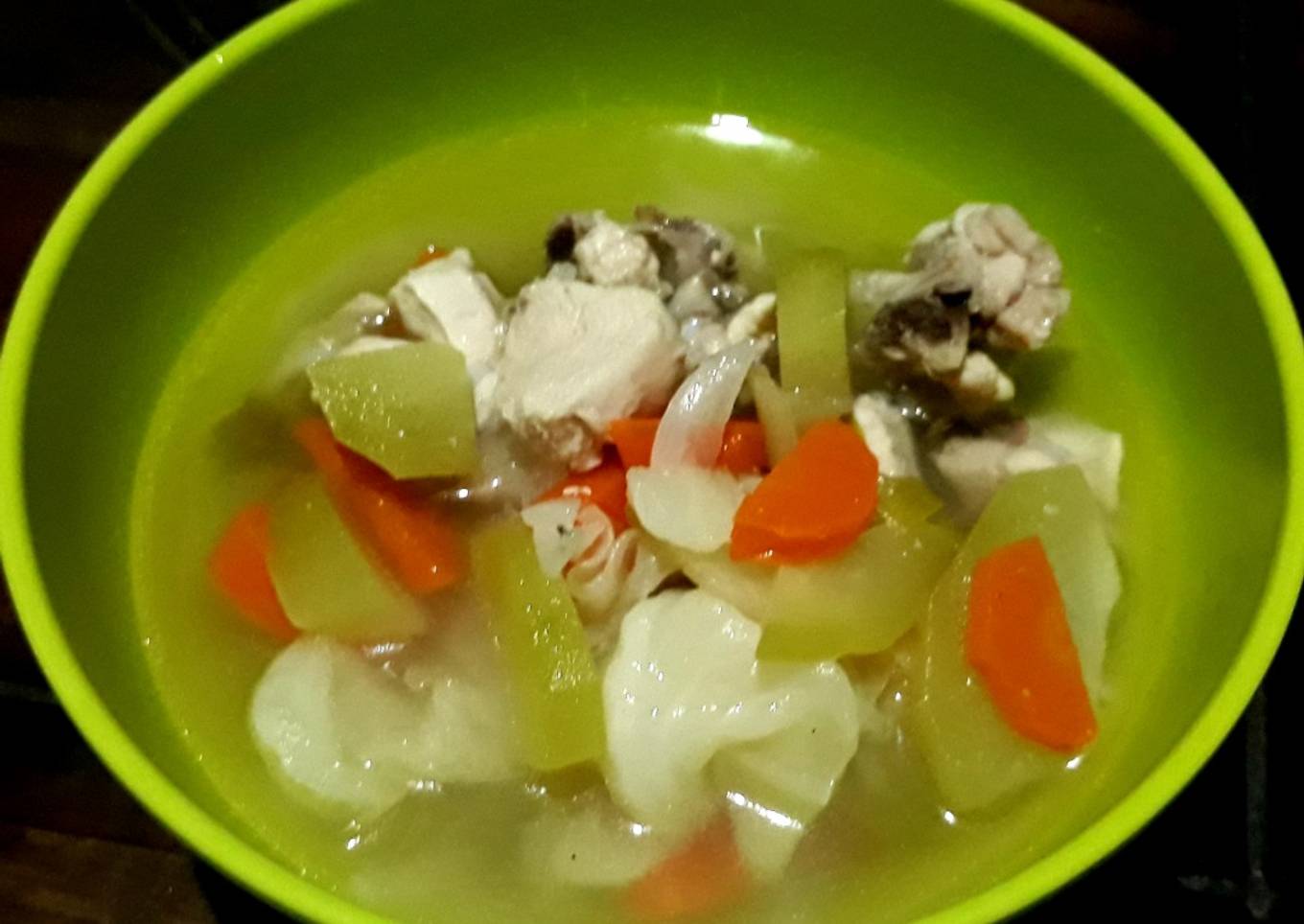 Sup sayur ayam super segar