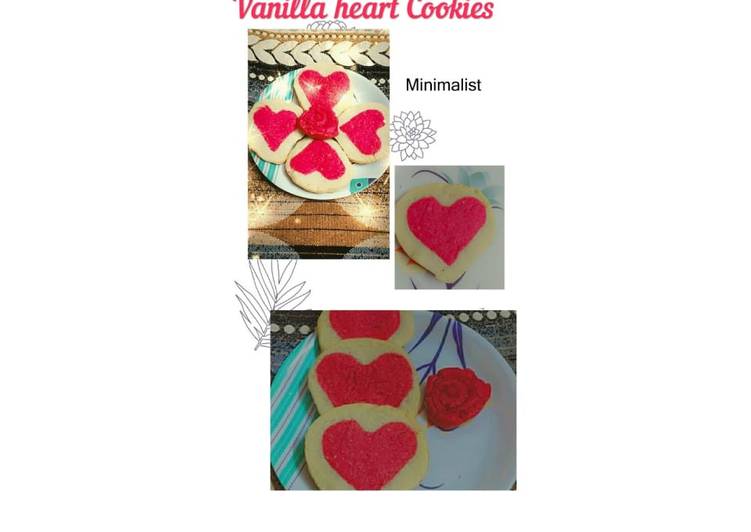 Vanilla heart cookies