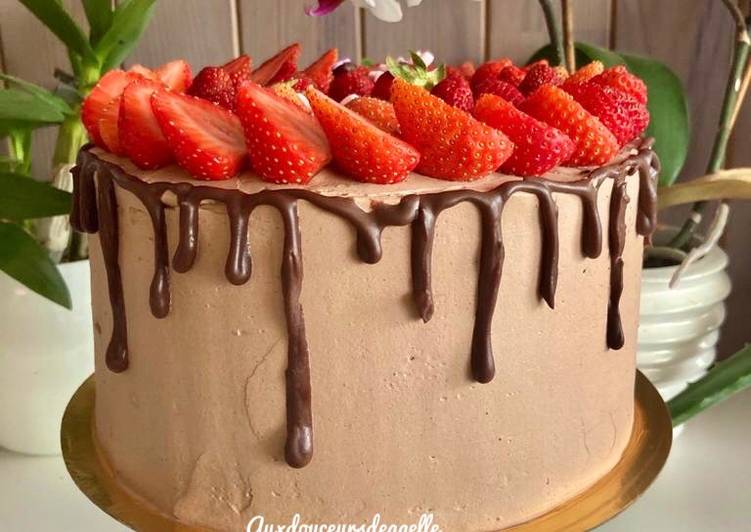 Comment Faire Des Drip cake chocolat noir fraise