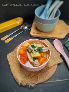 Foto resep Sup Sayuran dan Sayap Ayam