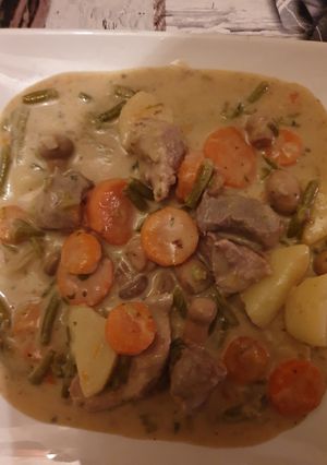 Une photo de Sauté de porc et ses petits légumes