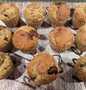 Cara Sederhana Menyiapkan Resep  Banana Raisin/Choco Chip Muffin yang Enak, Lezat Sekali