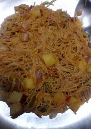 A picture of Bambino Vegetable upma or Vegetable Vermicelli Upma.