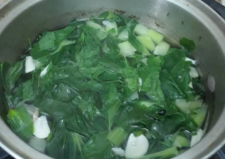 Resep Sayur bening pokcoy seger asyeek…👍👍🥦🥦 Anti Gagal