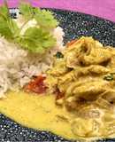 Pollo al curry con leche de coco 🥥 y jengibre