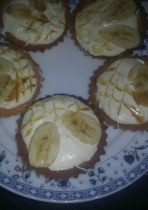 صورة لوصفة تارتولات بالموز والكريمة شانتيه