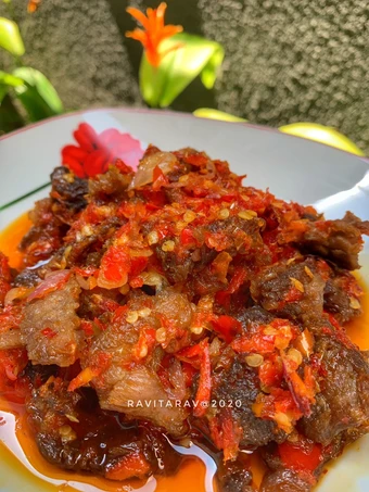 Langkah Mudah untuk Menyiapkan Resep Dendeng sapi balado Anti Ribet, Sempurna