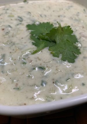 A picture of Cucumber raita🥒🥰.