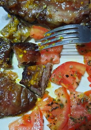 Una foto de Entraña y vacío a la parrilla circular