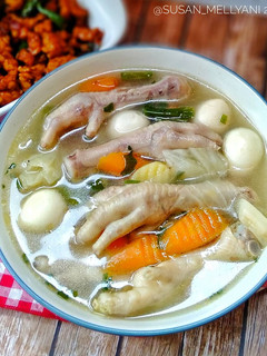 Foto resep Sop ceker telur puyuh