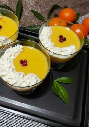 A picture of Orange custard pie.