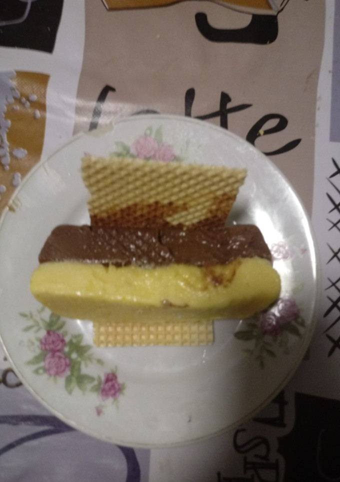 Una foto de Sándwich helado de dos chocolates