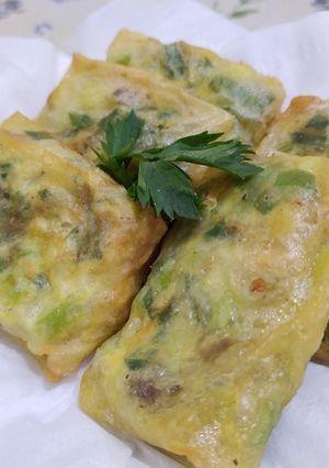 Foto resep Martabak Telur + Ayam (Kulit Lumpia)