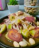 ส้มตำปลาร้า(มังสวิรัติ,เจ)