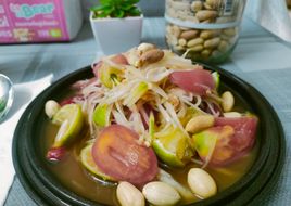 ส้มตำปลาร้า(มังสวิรัติ,เจ)