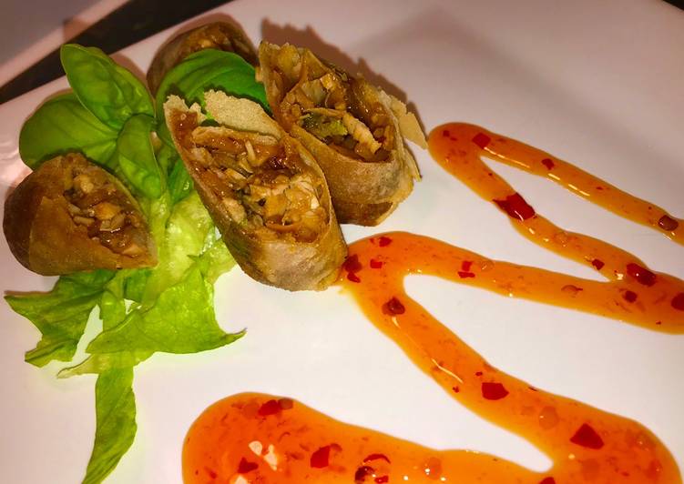 Recipe of Super Quick Homemade Duck or Chicken Pancake Rolls