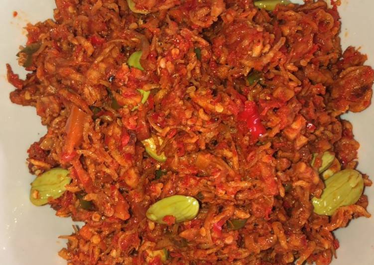 Teri balado + tempe dan pete