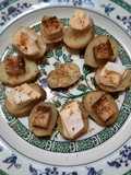 Papines con queso brie y tofu