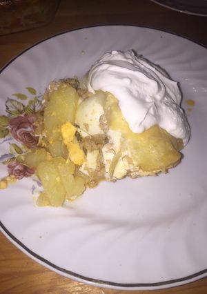 Rakott krumpli, darált hússal recept fotója