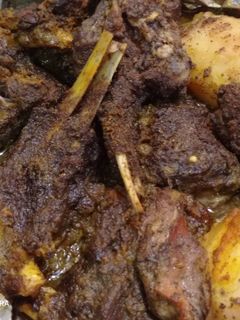 صورة لوصفة لحمة القصدير