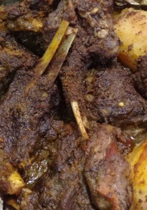 صورة لوصفة لحمة القصدير