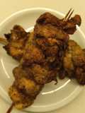 Double chicken skewers