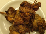 Double chicken skewers