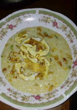 Foto resep Bubur sop # pr_homemadestreetfood #