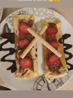 Una foto de Crepes dulces con toque afrutado