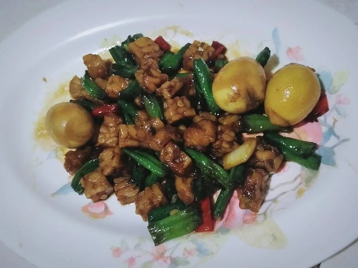 Cara Mudah Menyiapkan Resep Oseng tempe, kacang panjang, telur puyuh yang  Bikin Ketagihan Anti Ribet, Bisa Manjain Lidah