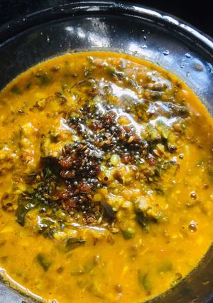 A picture of Sprouted moongdhal murungai keerai kadaiyal.