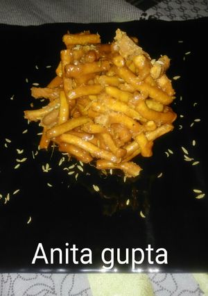 A picture of Gud Vale besan ke sev.