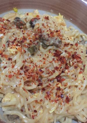 Foto resep Spicy Carbonara Mie