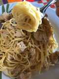Pasta de pollo con champiñones 🍝
