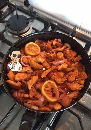 Una foto de Pipocas de Pollo con Salsa agridulce