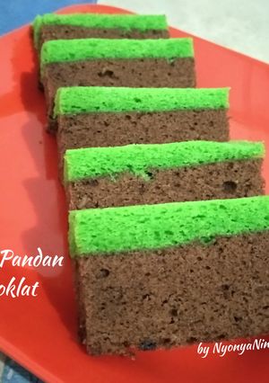 Foto resep Bolu Kukus Pandan Coklat