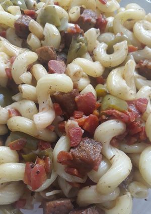 A picture of Spiral pasta.