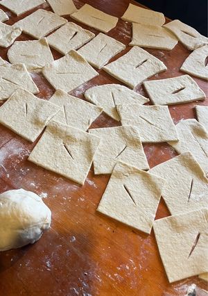 Una foto de Torta fritas de grasa o aceite