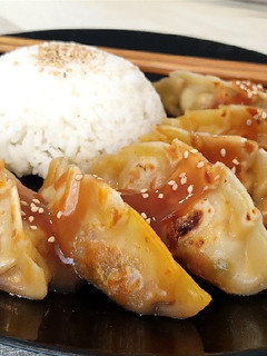 Una foto de Gyozas de gambón