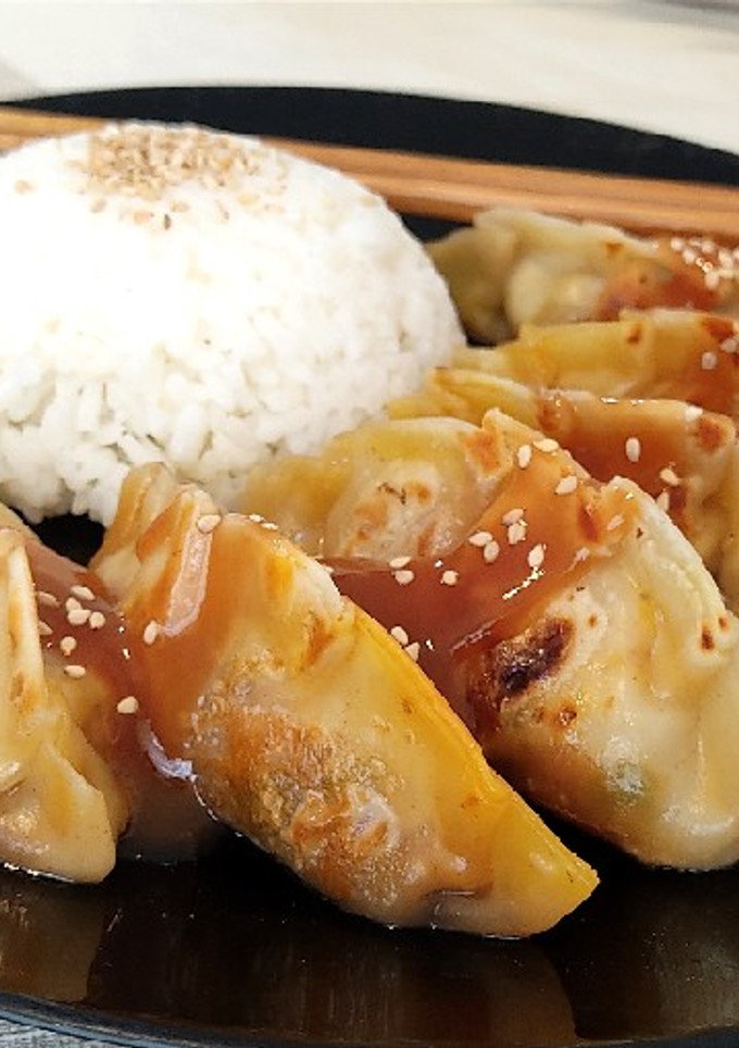 Una foto de Gyozas de gambón
