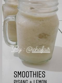 Foto resep Smoothies pisang dan lemon