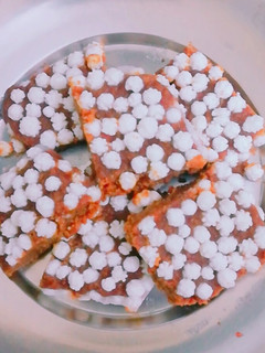 A picture of Bal mithai.