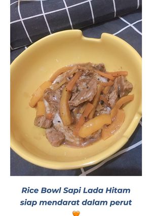 Foto resep 11. Rice Bowl Sapi Lada Hitam