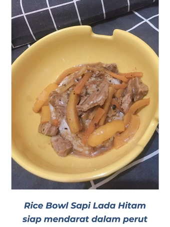 Langkah Gampang Menyiapkan Resep 11. Rice Bowl Sapi Lada Hitam Anti Ribet, Lezat