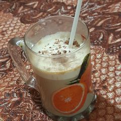 A picture of Dalgona coffee.
