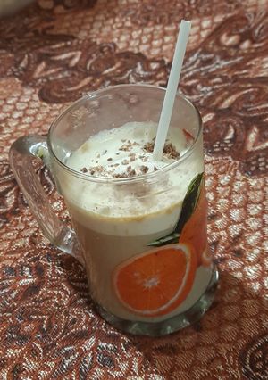 A picture of Dalgona coffee.
