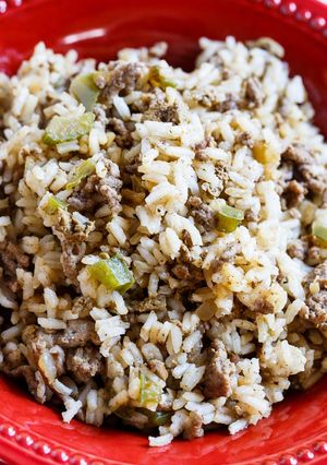 A picture of Cajun Dirty Rice.