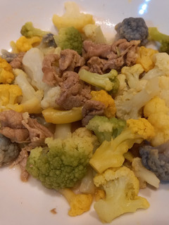 梅花豬炒花椰 的食譜成品照片