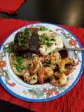 Brad's Braised Short Ribs w/ Creamy White Polenta & Shrimp Scampi