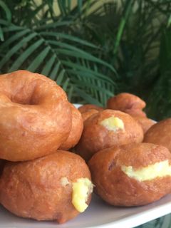 Foto resep Donat Mantang Isi Custard Vanilla